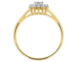 Apart Pierścionek z żółtego złota z brylantami - 0,31 ct - próba 585< Pierścionki