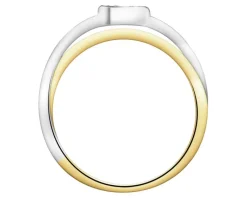Apart Pierścionek z żółtego złota z brylantami - 0,10 ct - próba 585< Pierścionki