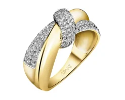 Apart Pierścionek z żółtego złota z diamentami - 0,33 ct - próba 585< Wszystkie