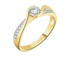 Apart Pierścionek z żółtego złota z brylantami - 0,47 ct - próba 585< Wszystkie