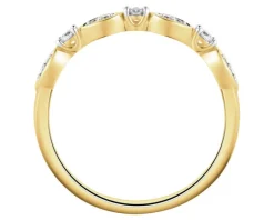 Apart Pierścionek z żółtego złota z diamentami - 0,08 ct - próba 375< Wszystkie