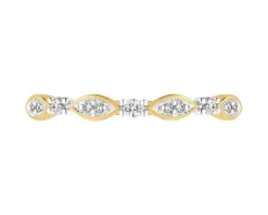 Apart Pierścionek z żółtego złota z diamentami - 0,08 ct - próba 375< Wszystkie