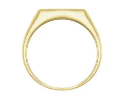 Apart Pierścionek z żółtego złota z diamentami - sygnet - 0,02 ct - próba 585< Sygnety Z Diamentami