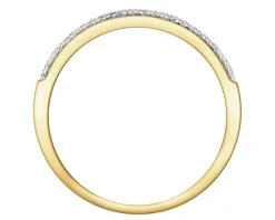 Apart Pierścionek z żółtego złota z diamentami - 0,11 ct - próba 585< Pierścionki