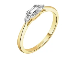 Clearance Apart Pierścionek z żółtego złota z diamentami - 0,38 ct - próba 585