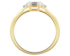 Clearance Apart Pierścionek z żółtego złota z diamentami - 0,38 ct - próba 585