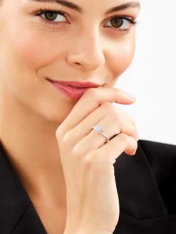 Discount Apart Pierścionek z żółtego złota z diamentami - 0,50 ct - próba 585