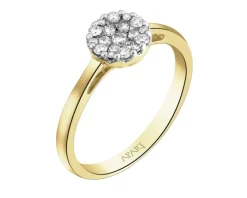 New Apart Pierścionek z żółtego złota z brylantami - 0,25 ct - próba 585