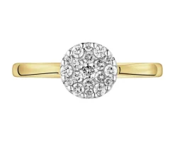 New Apart Pierścionek z żółtego złota z brylantami - 0,25 ct - próba 585