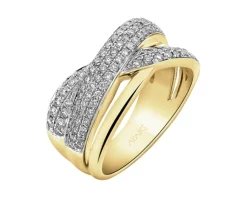 Apart Pierścionek z żółtego złota z brylantami - 0,72 ct - próba 585< Wszystkie