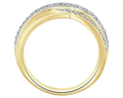 Apart Pierścionek z żółtego złota z brylantami - 0,72 ct - próba 585< Wszystkie