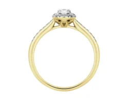 Apart Pierścionek z żółtego złota z diamentami - 0,33 ct - próba 585< Pierścionki