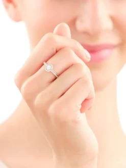 Apart Pierścionek z żółtego złota z diamentami - 0,33 ct - próba 585< Pierścionki