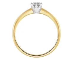 Apart Pierścionek z żółtego złota z brylantami - 0,27 ct - próba 585< Pierścionki