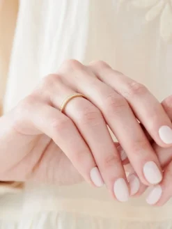 Apart Pierścionek z żółtego złota z brylantami - 0,10 ct - próba 585< Pierścionki