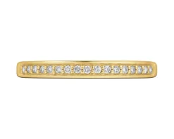 Apart Pierścionek z żółtego złota z brylantami - 0,10 ct - próba 585< Pierścionki