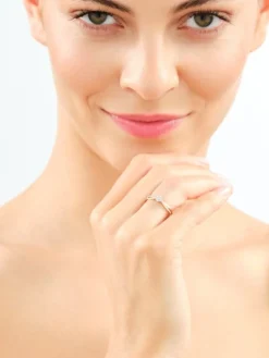 Apart Pierścionek z żółtego złota z diamentami - 0,15 ct - próba 585< Wszystkie