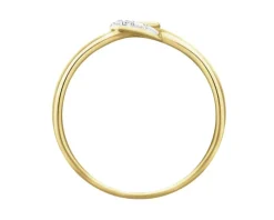 Apart Pierścionek z żółtego złota z diamentem - 0,004 ct - próba 375< Pierścionki
