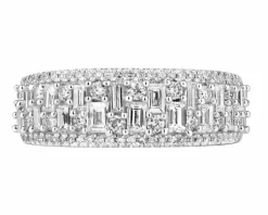 Outlet Apart Pierścionek z żółtego złota z diamentami - 0,98 ct - próba 585
