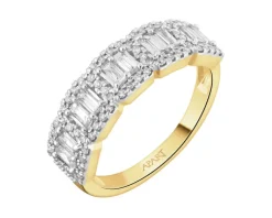 Discount Apart Pierścionek z żółtego złota z diamentami - 0,50 ct - próba 585