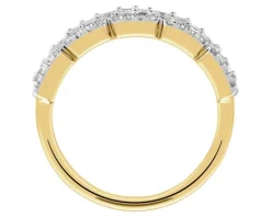 Discount Apart Pierścionek z żółtego złota z diamentami - 0,50 ct - próba 585