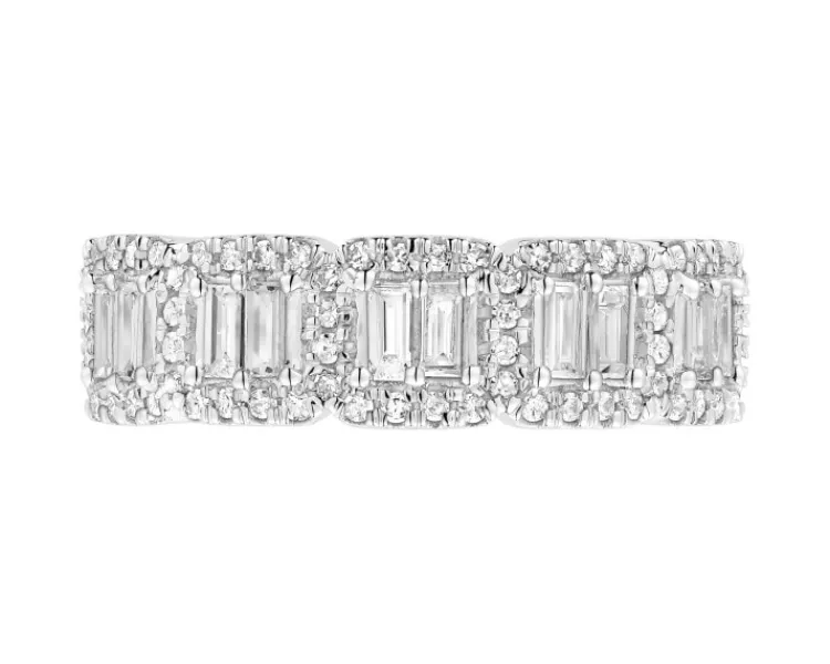 Discount Apart Pierścionek z żółtego złota z diamentami - 0,50 ct - próba 585