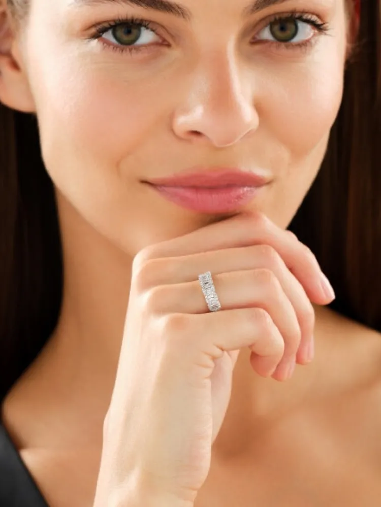 Discount Apart Pierścionek z żółtego złota z diamentami - 0,50 ct - próba 585