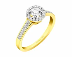 Apart Pierścionek z żółtego złota z brylantami - 0,35 ct - próba 750< Pierścionki