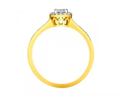 Apart Pierścionek z żółtego złota z brylantami - 0,35 ct - próba 750< Pierścionki