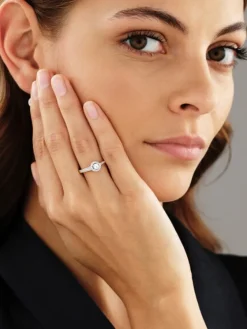 Apart Pierścionek z żółtego złota z brylantami - 0,35 ct - próba 750< Pierścionki