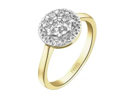 Apart Pierścionek z żółtego złota z diamentami - 0,40 ct - próba 585< Pierścionki