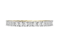 New Apart Pierścionek z żółtego złota z brylantami laboratoryjnymi - Eternity - 0,93 ct - próba 585
