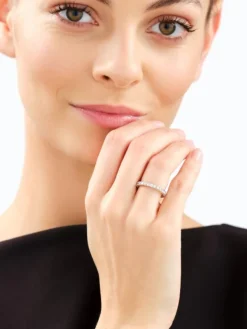 New Apart Pierścionek z żółtego złota z brylantami laboratoryjnymi - Eternity - 0,93 ct - próba 585