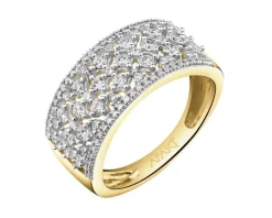 Best Apart Pierścionek z żółtego złota z diamentami - 0,50 ct - próba 585