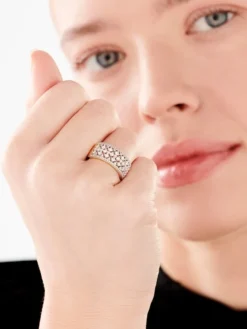 Best Apart Pierścionek z żółtego złota z diamentami - 0,50 ct - próba 585