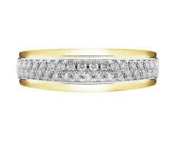 Clearance Apart Pierścionek z żółtego złota z brylantami - 0,34 ct - próba 585