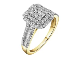 Apart Pierścionek z żółtego złota z diamentami - 0,75 ct - próba 585< Wszystkie