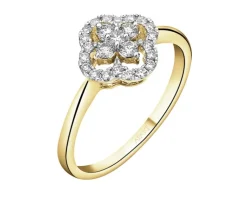 Apart Pierścionek z żółtego złota z brylantami - 0,29 ct - próba 585< Wszystkie