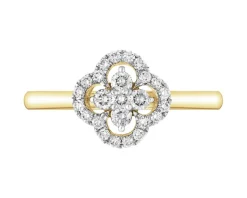 Apart Pierścionek z żółtego złota z brylantami - 0,29 ct - próba 585< Wszystkie