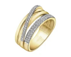 Apart Pierścionek z żółtego złota z brylantami - 0,31 ct - próba 585< Wszystkie