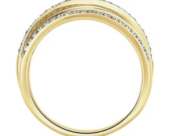 Apart Pierścionek z żółtego złota z brylantami - 0,31 ct - próba 585< Wszystkie