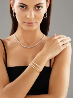 Outlet Apart Pierścionek z żółtego złota z brylantami - Eternity - 1,00 ct - próba 585
