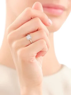 Discount Apart Pierścionek z żółtego złota z diamentami - 0,50 ct - próba 585