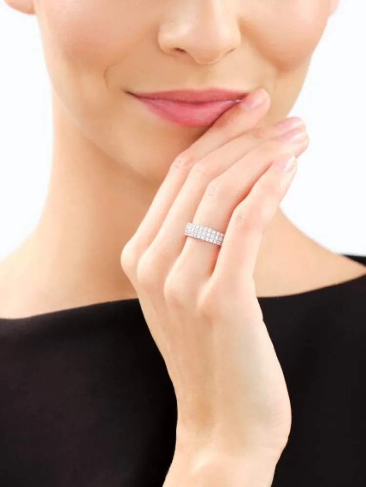 Apart Pierścionek z żółtego złota z brylantami laboratoryjnymi - 0,75 ct - próba 585< Wszystkie