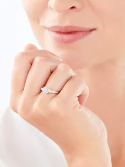 Apart Pierścionek z żółtego złota z brylantami - 0,24 ct - próba 585