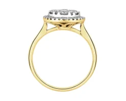 Clearance Apart Pierścionek z żółtego złota z brylantami - 1,18 ct - próba 585