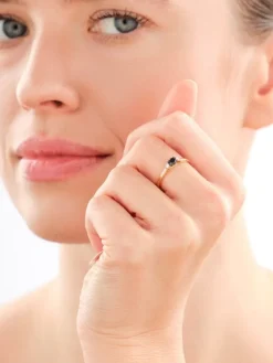 Apart Pierścionek z żółtego złota z brylantami - 0,30 ct - próba 585< Pierścionki