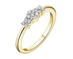 Apart Pierścionek z żółtego złota z brylantami - 0,20 ct - próba 585< Wszystkie