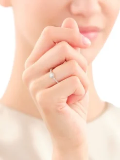 Online Apart Pierścionek z żółtego złota z diamentami - SI2/H - 0,54 ct - próba 585