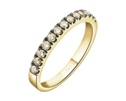 Apart Pierścionek z żółtego złota z brylantami Champagne - 0,37 ct - próba 585< Wszystkie